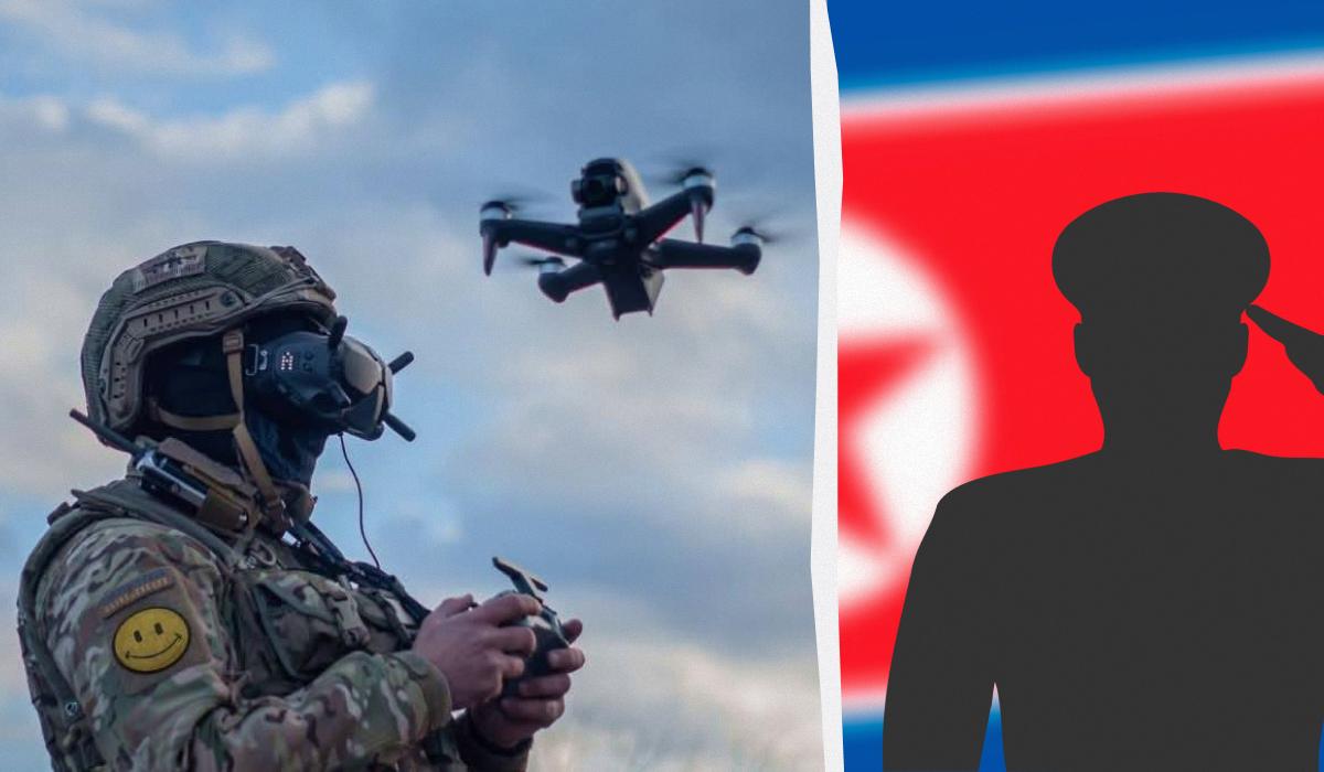 Во время атаки БпЛА северокорейцы пытаются выманивать дроны, жертвуя своей жизнью / коллаж УНИАН, фото Генштаб ВСУ, ua.depositphotos.com