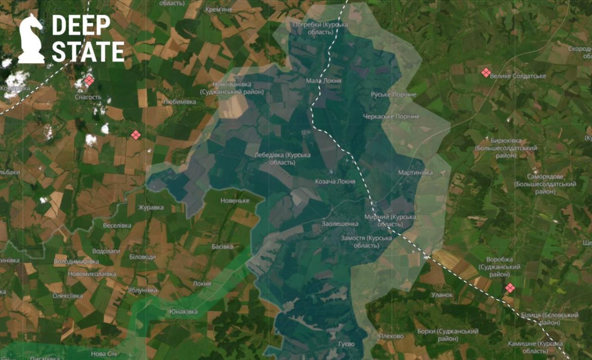 Аналітики розповіли, що відбувається в Курській області / фото DeepState Аналітики розповіли, що відбувається в Курській області / фото DeepState
