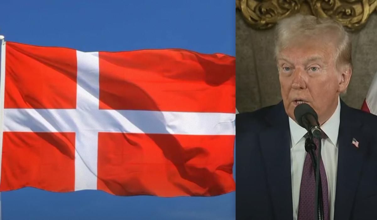 Трамп поставив під сумнів право Данії на Гренландію / Колаж УНІАН, скріншоти Трамп поставив під сумнів право Данії на Гренландію / Колаж УНІАН, скріншоти