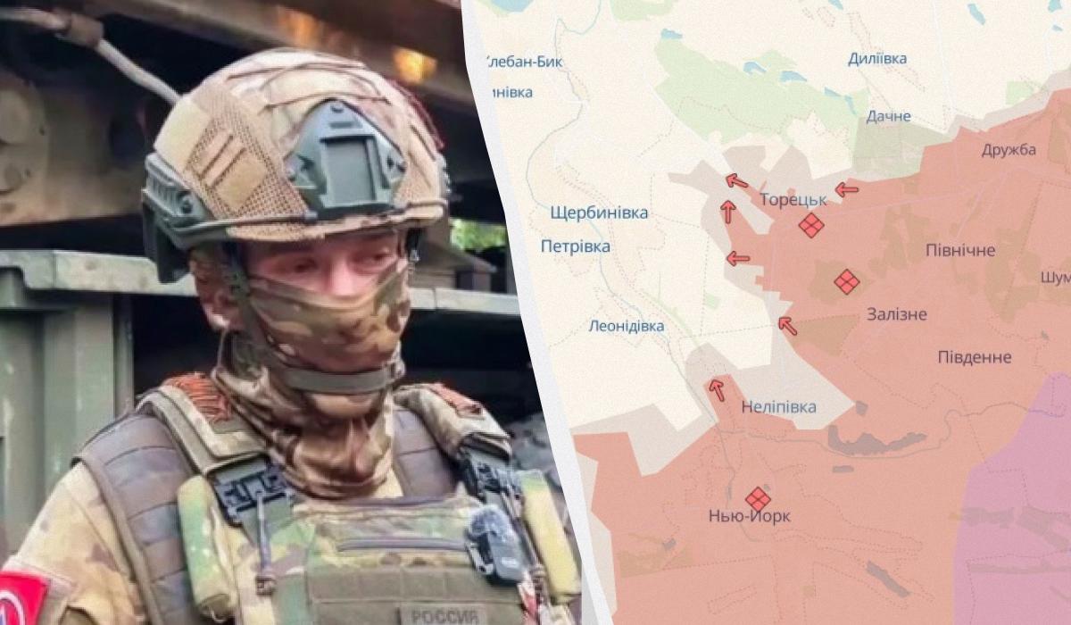 Окупанти просунулись на багатьох напрямках / Колаж УНІАН, фото DeepState, скріншот Окупанти просунулись на багатьох напрямках / Колаж УНІАН, фото DeepState, скріншот