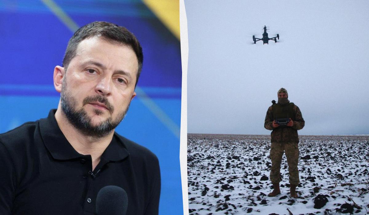 Зеленський повідомив про плани у виробництві дронів / колаж УНІАН, фото УНІАН, 22 ОМБР Зеленський повідомив про плани у виробництві дронів / колаж УНІАН, фото УНІАН, 22 ОМБР