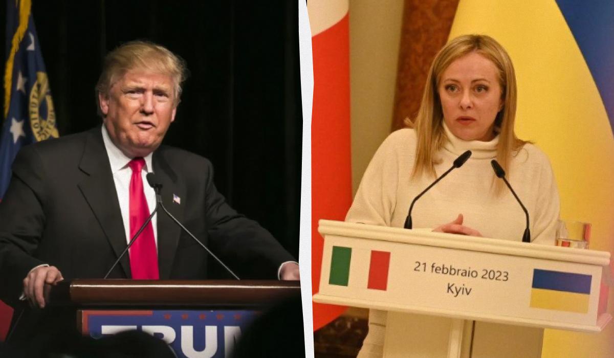 Мелоні відреагувала на слова Трампа / Колаж УНІАН / фото ua.depositphotos.com, УНІАН