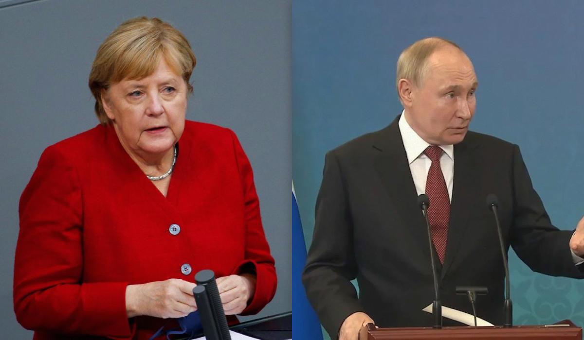 Меркель заявила, що від співпраці з Путіним неможливо було відмовитися / Колаж УНІАН, фото - REUTERS, скріншот Меркель заявила, що від співпраці з Путіним неможливо було відмовитися / Колаж УНІАН, фото - REUTERS, скріншот