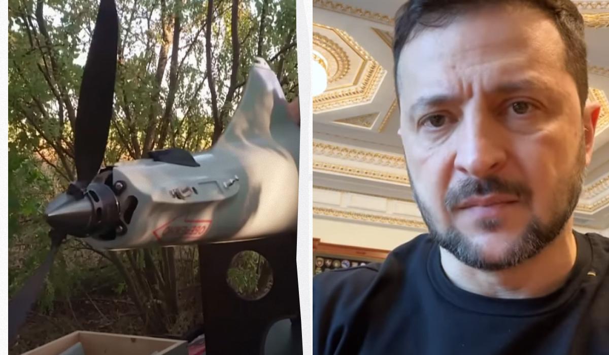 Зеленський доручив збільшити виробництво дронів та ракет / Колаж УНІАН, скріншоти Зеленський доручив збільшити виробництво дронів та ракет / Колаж УНІАН, скріншоти