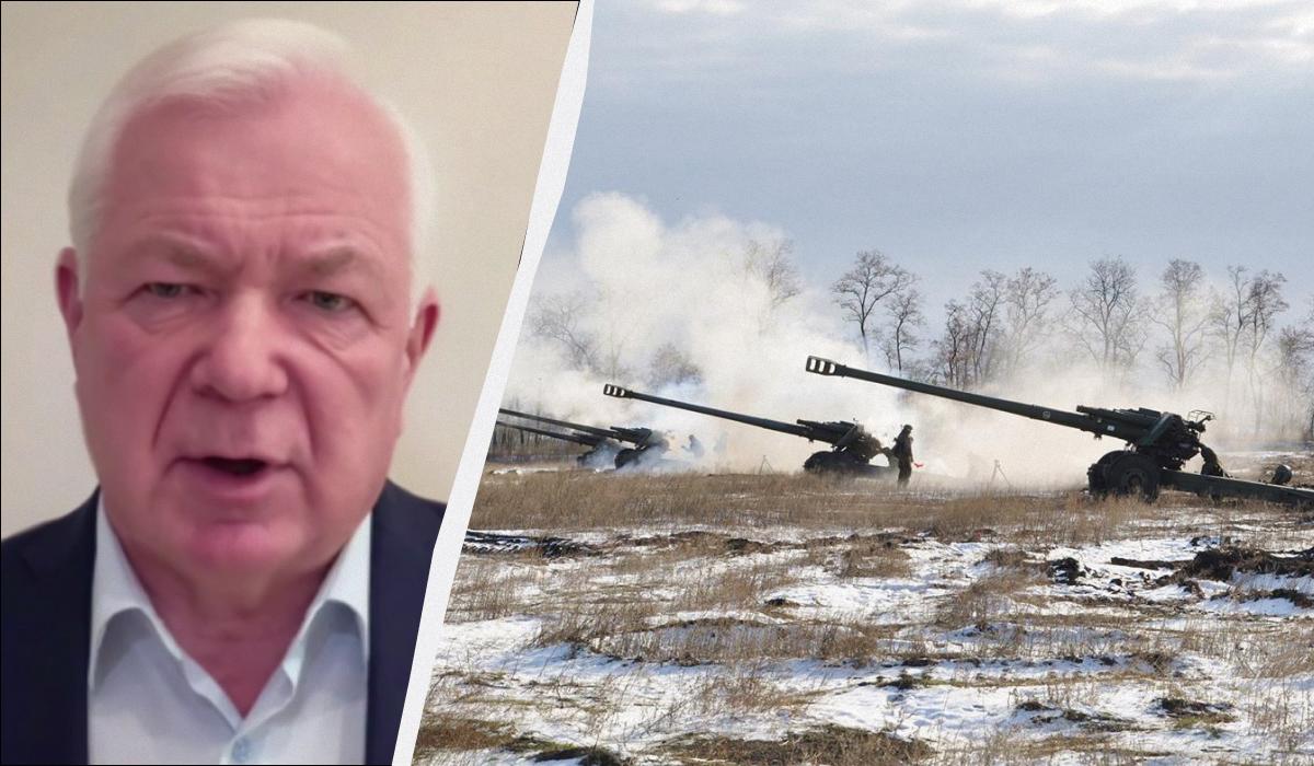 Микола Маломуж вважає, що Путін хоче незабаром оголосити про виконання завдань "СВО" / колаж УНІАН, фото wikipedia.org, кадр з відео Микола Маломуж вважає, що Путін хоче незабаром оголосити про виконання завдань "СВО" / колаж УНІАН, фото wikipedia.org, кадр з відео