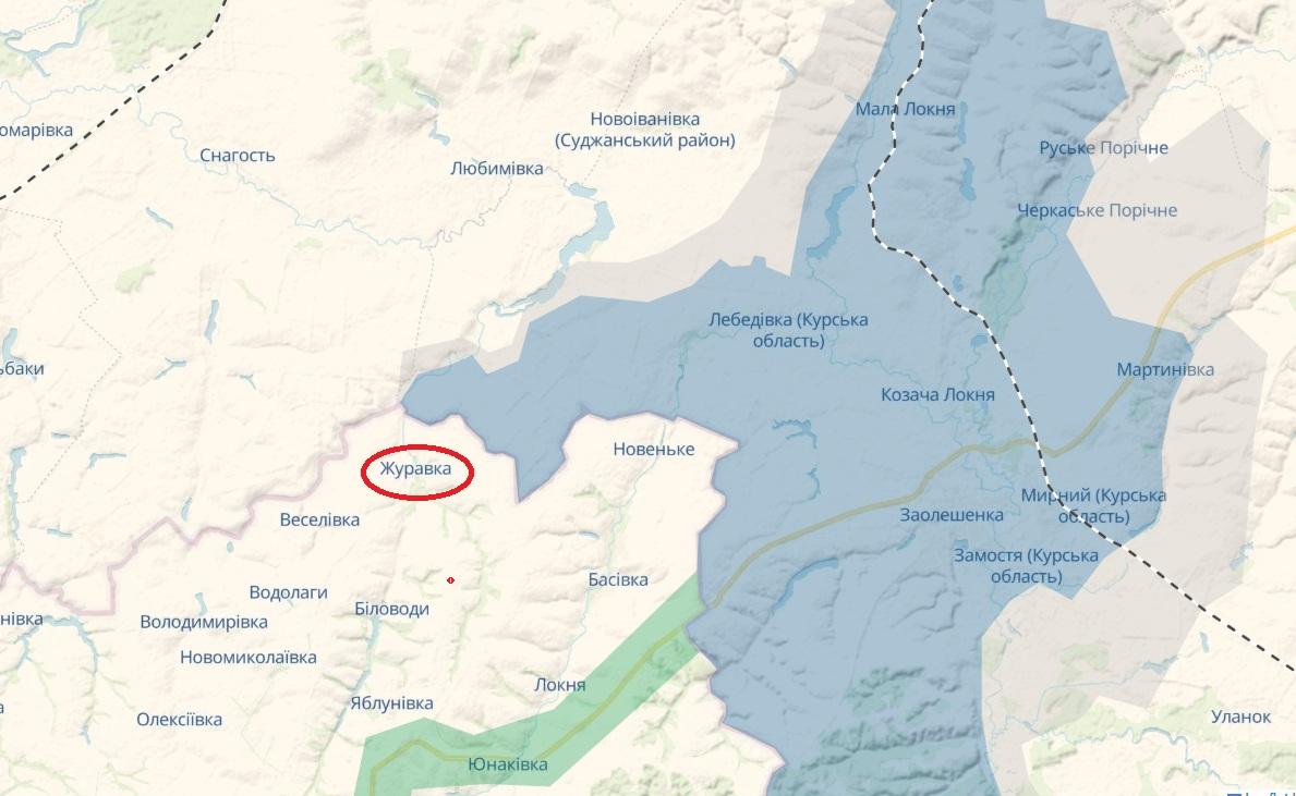 Росіяни перейшли кордон на північний захід від Журавки / мапа deepstatemap.live Росіяни перейшли кордон на північний захід від Журавки / мапа deepstatemap.live