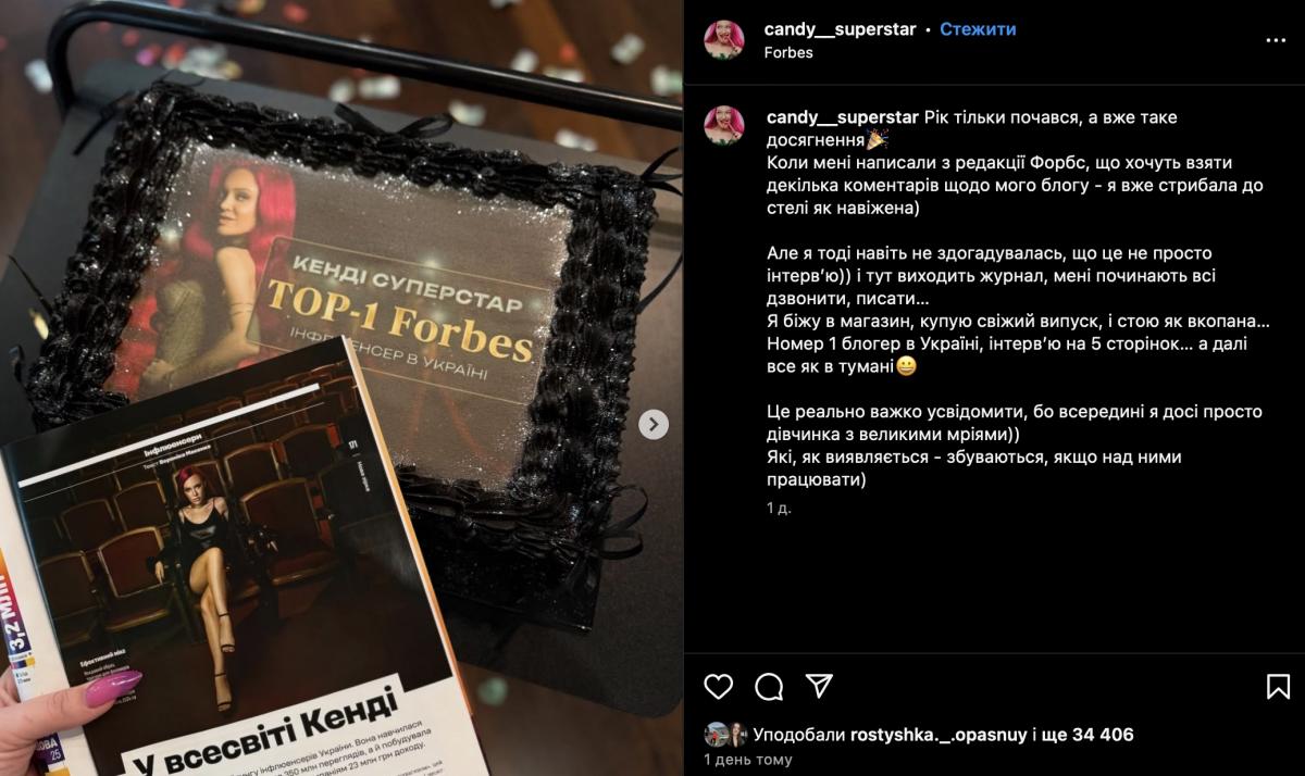 Кенді Суперстар / скріншот Instagram Кенді Суперстар / скріншот Instagram