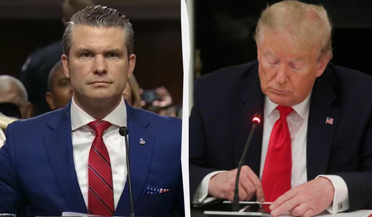 Гегсет заявил, что Трамп внимательно следит за риторикой украинских властей / коллаж УНИАН / Скриншот, фото Reuters Гегсет заявил, что Трамп внимательно следит за риторикой украинских властей / коллаж УНИАН / Скриншот, фото Reuters