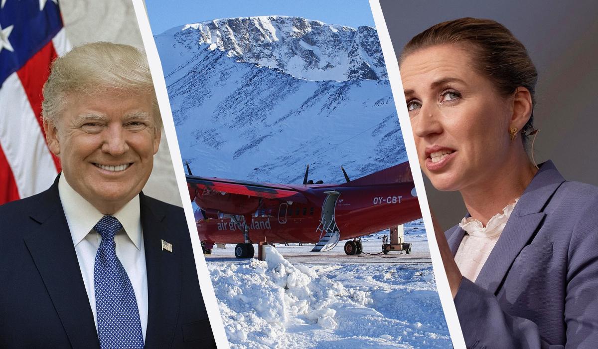 Danish Prime Minister Mette Frederiksen spoke with Trump about Greenland / UNIAN collage, photo Wikipedia