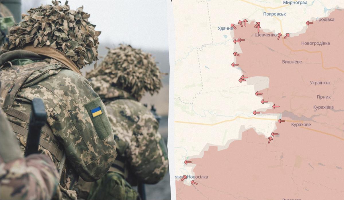 Росіяни окупували три населених пункти на Донеччині / колаж УНІАН, фото facebook.com/GeneralStaff.ua, DeepState