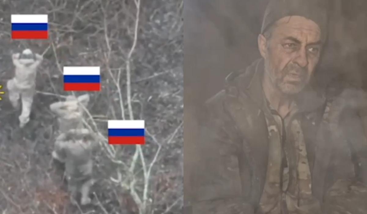 Українські воїни знищили і взяли в полон росіян, які стратили бійців ТрО / колаж УНІАН, скріншоти Українські воїни знищили і взяли в полон росіян, які стратили бійців ТрО / колаж УНІАН, скріншоти