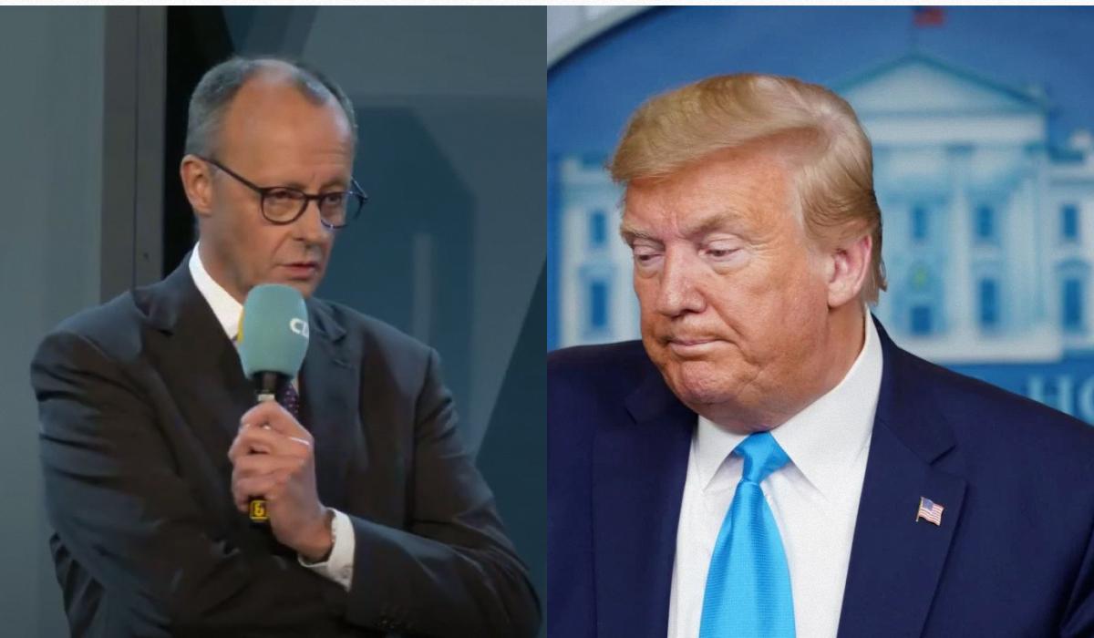 Головний претендент на посаду канцлера ФРН назвав Трампа "дуже передбачуваним" / Колаж УНІАН, скріншоти Головний претендент на посаду канцлера ФРН назвав Трампа "дуже передбачуваним" / Колаж УНІАН, скріншоти