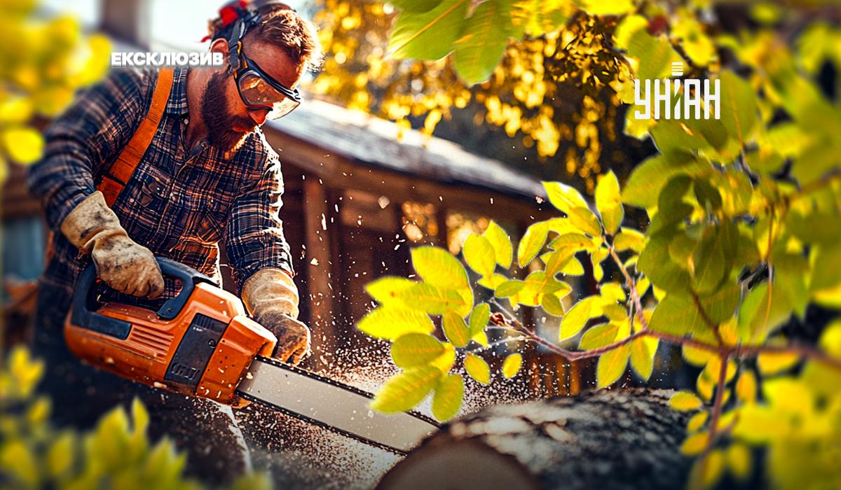 Потрібно спиляти дерево - куди звертатися / картинка УНІАН Потрібно спиляти дерево - куди звертатися / картинка УНІАН