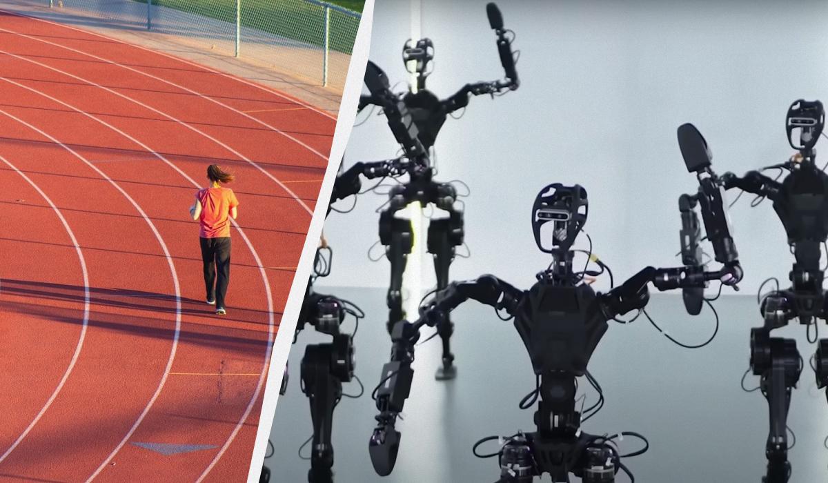 During the race, the robots should look as human as possible / UNIAN collage, screenshot, pixabay photo