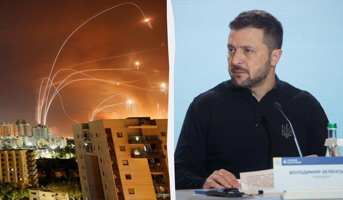 Зеленський заявив, що у Європі повинен з'явитися аналог "Залізного купола" / колаж УНІАН, фото Reuters, ОП Зеленський заявив, що у Європі повинен з'явитися аналог "Залізного купола" / колаж УНІАН, фото Reuters, ОП