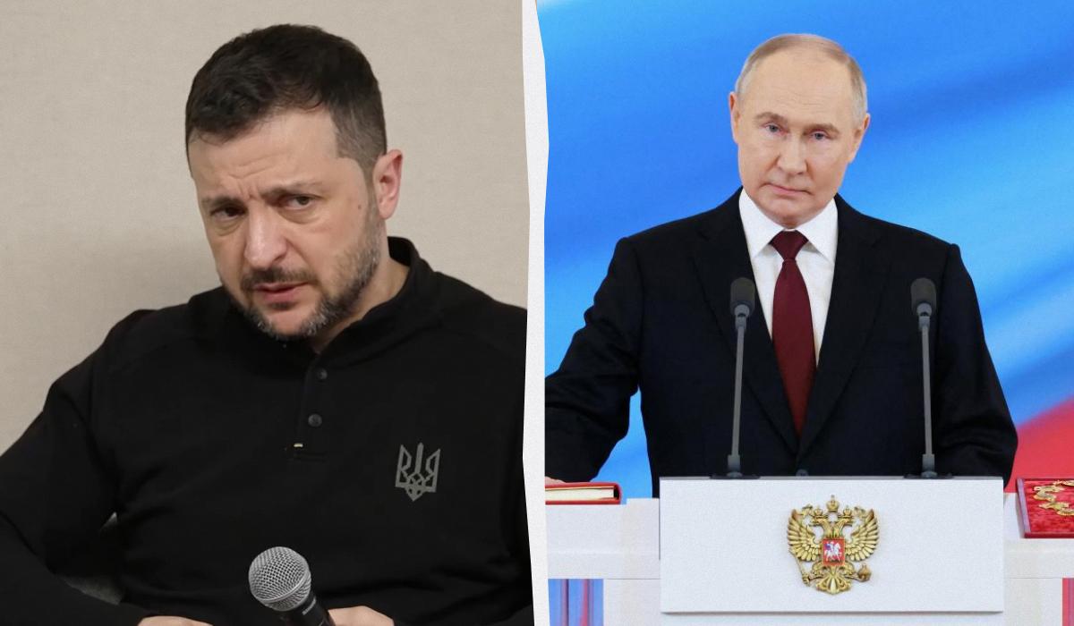 Зеленський зазначив, що РФ хотіла, щоб Україна віддала Донбас / Колаж УНІАН, фото - скриншот, Getty Images Зеленський зазначив, що РФ хотіла, щоб Україна віддала Донбас / Колаж УНІАН, фото - скриншот, Getty Images
