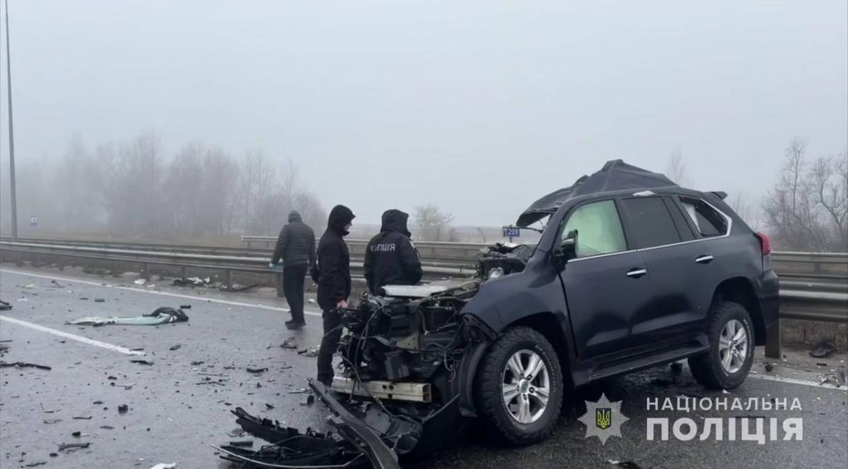 Аварія на трасі Харків-Київ / фото Національна поліція