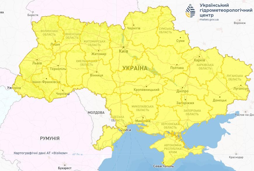Густий туман накриє всю Україну вже найближчої ночі / фото Укргідрометцентр Густий туман накриє всю Україну вже найближчої ночі / фото Укргідрометцентр