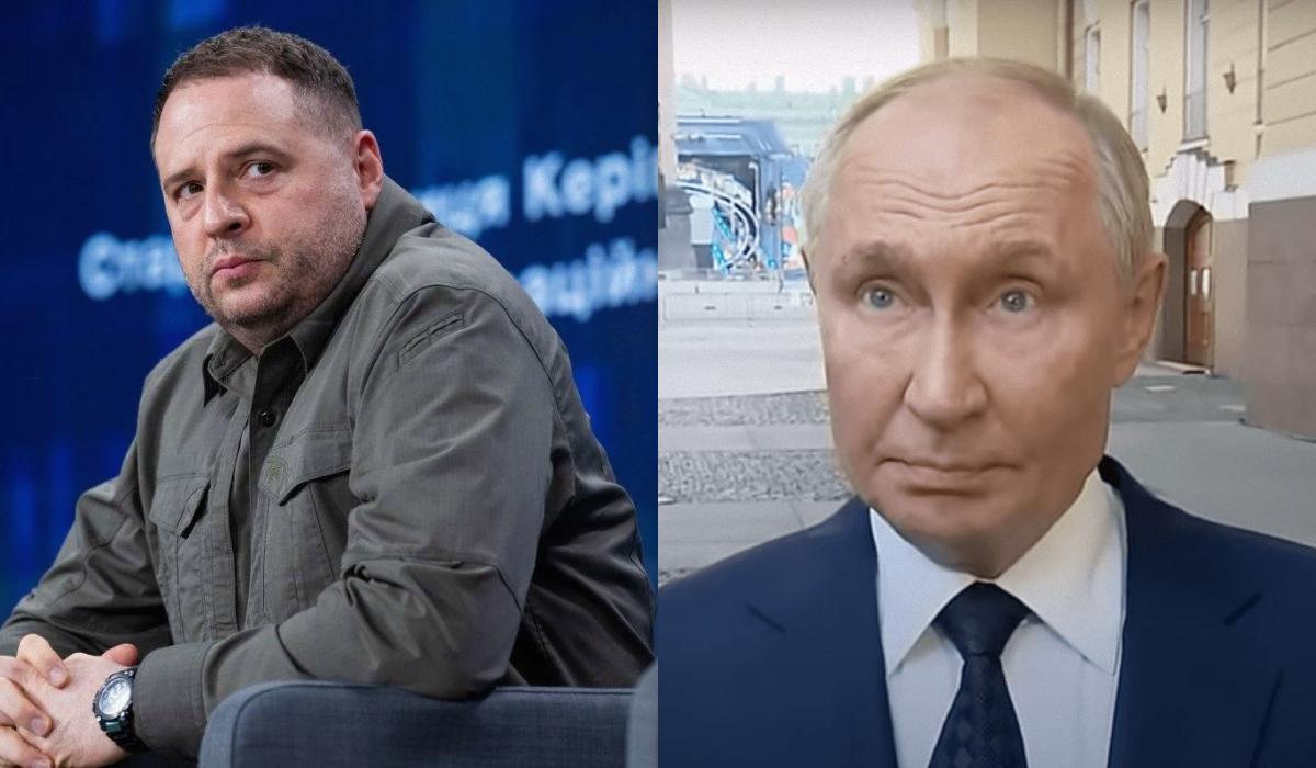 Його потрібно повернути в реальність: Єрмак розкритикував заяву Путіна про переговори Його потрібно повернути в реальність: Єрмак розкритикував заяву Путіна про переговори