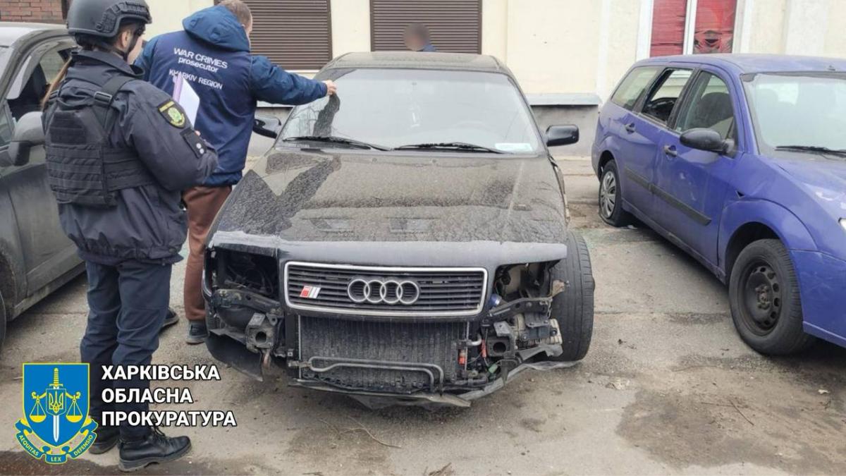 От удара пострадали семь авто / фото областной прокуратуры