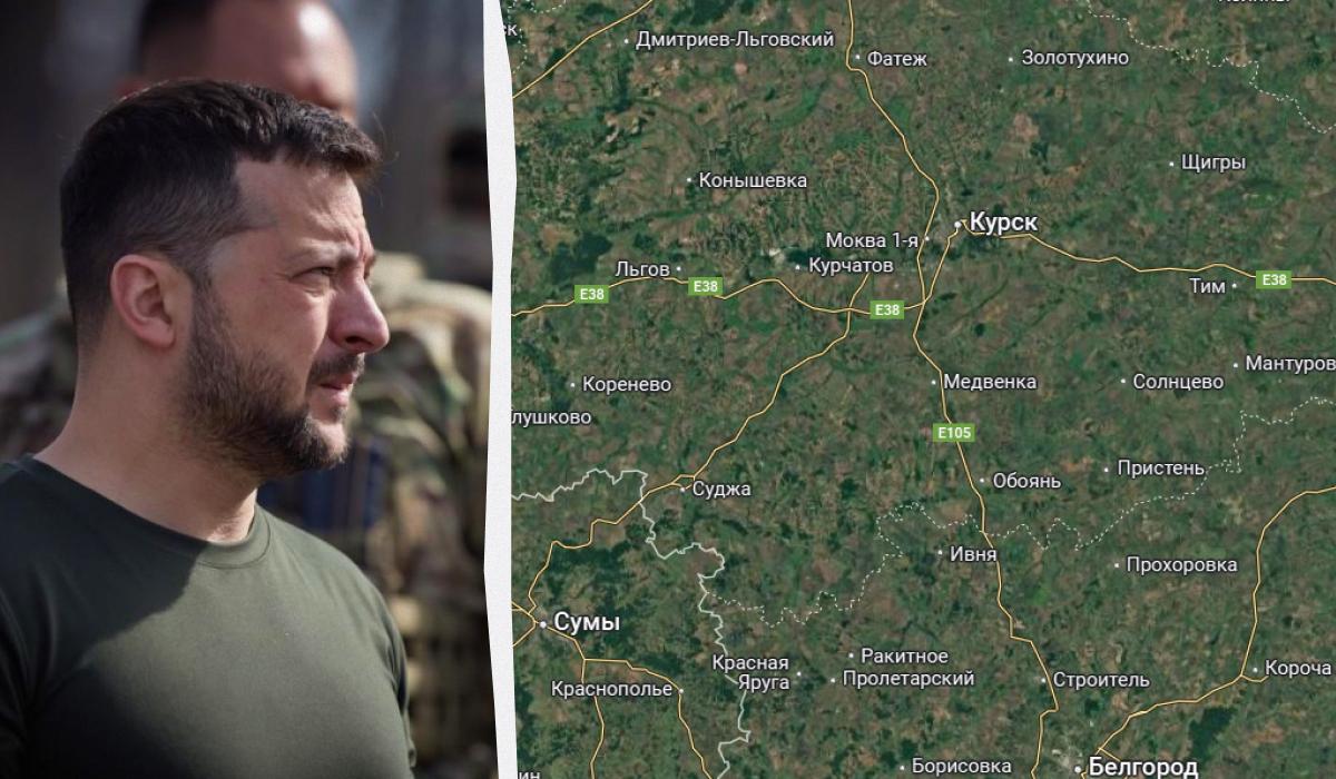 Зеленский прокомментировал операцию на Курщине / Коллаж УНИАН / фото ОП, Скриншот