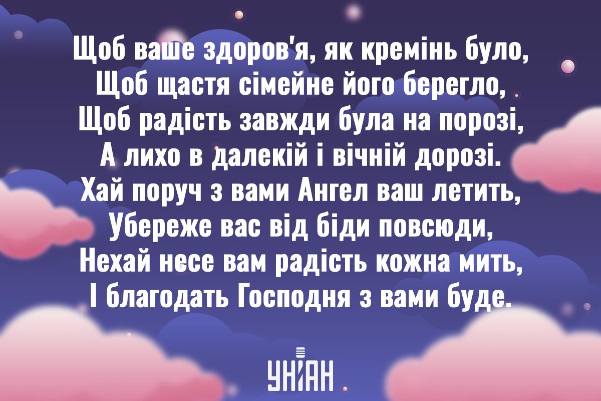 Привітання з іменинами / листівки УНІАН Привітання з іменинами / листівки УНІАН