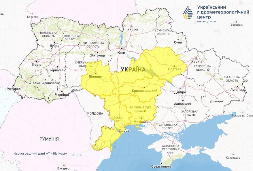 У шести областях України 30 січня буде густий туман / фото Укргідрометцентр У шести областях України 30 січня буде густий туман / фото Укргідрометцентр
