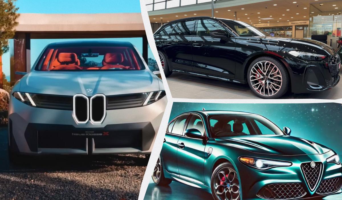 Alfa Romeo Giulia EV, Audi RS5 Avant, BMW Neue Klasse - среди главных новинок 2025 года / коллаж УНИАН, скриншоты Alfa Romeo Giulia EV, Audi RS5 Avant, BMW Neue Klasse - среди главных новинок 2025 года / коллаж УНИАН, скриншоты