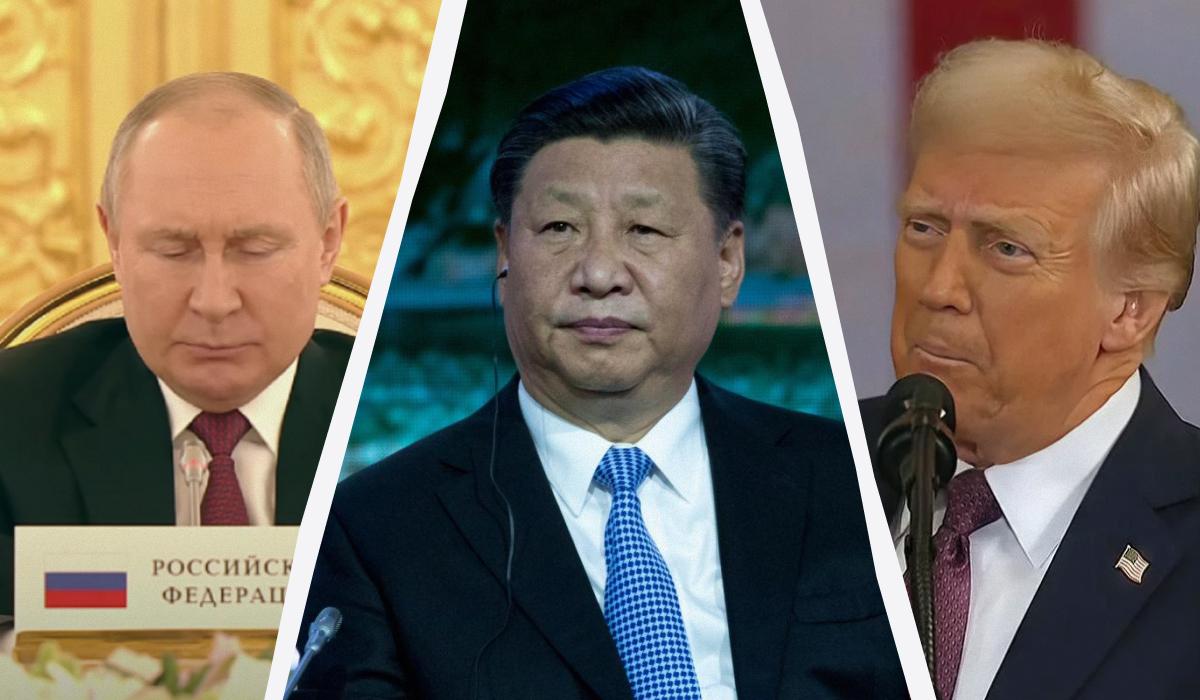 Три мировых лидера решают мировой порядок / коллаж УНИАН, скриншоты, фото ua.depositphotos.com