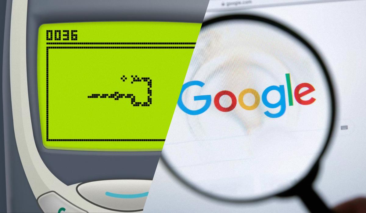 У пошуку Google з'явилася стара добра "Змійка" / колаж УНІАН, фото Reuters, Google У пошуку Google з'явилася стара добра "Змійка" / колаж УНІАН, фото Reuters, Google