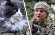 "Не было с кем оставить дома": жительница Волыни мобилизовалась в ВСУ вместе со своим котом