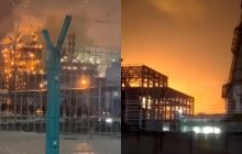 "Это уже не первый "прилет": в Татарстане горит НПЗ (видео)