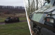 "Викинг" в деле: военные показали западный амфибийный бронетранспортер (видео)