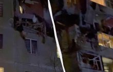 В Сумах "Шахед" ударил по многоэтажке (видео)