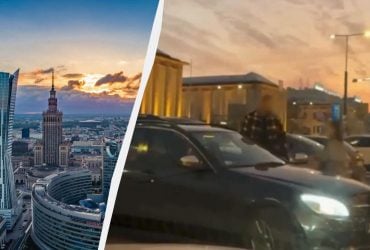 У центрі Варшави чоловік збив на авто українку та вдарив її у спину (відео)