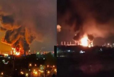 Удар по Энгельсу: нефтебаза пылает еще сильнее, вводят режим чрезвычайной ситуации (видео)