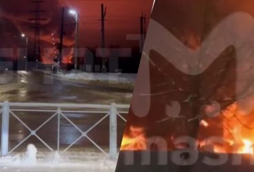 Біля Санкт-Петербурга загорівся завод із виробництва ацетону (відео)