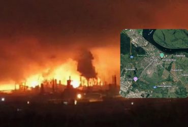 В Нижегородской области пылает НПЗ Лукойла, - сеть (видео)