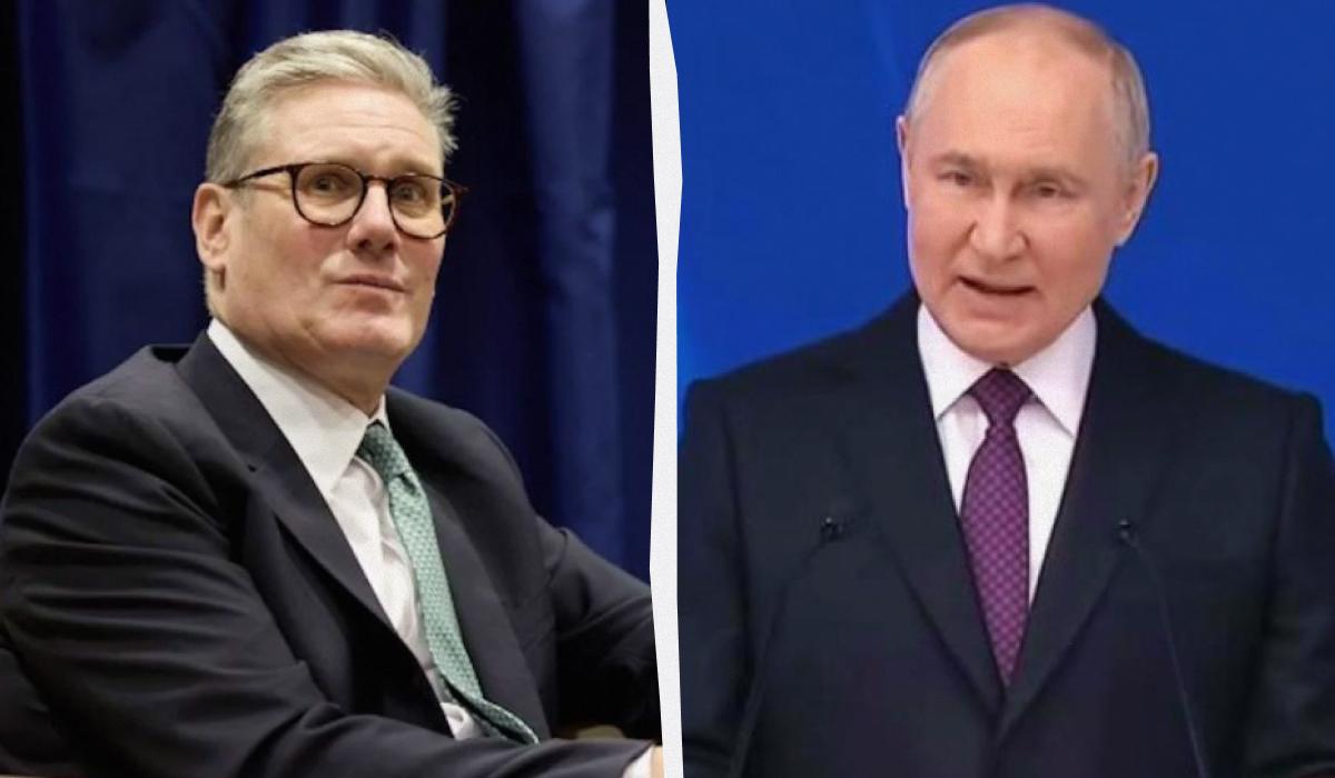 По мнению Стармера, Путин обеспокоен состоянием российской экономики / Коллаж УНИАН, фото president.gov.ua, скриншот По мнению Стармера, Путин обеспокоен состоянием российской экономики / Коллаж УНИАН, фото president.gov.ua, скриншот