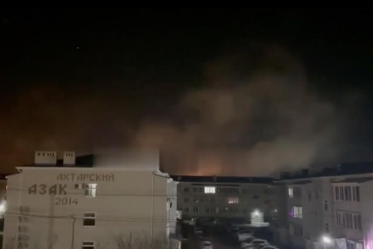 Приморско-Ахтарск атакуют БПЛА / кадр из видео Приморско-Ахтарск атакуют БПЛА / кадр из видео
