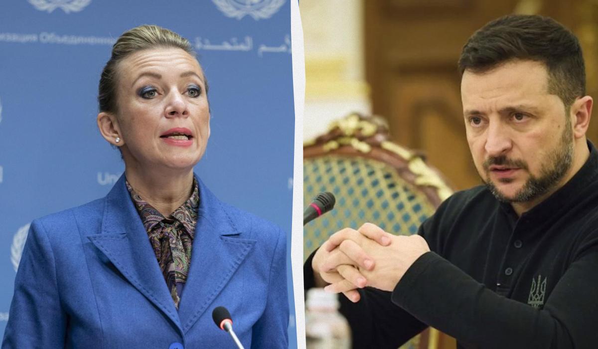 Захарова ответила Зеленскому / Коллаж УНИАН / фото Getty Images, ОП Захарова ответила Зеленскому / Коллаж УНИАН / фото Getty Images, ОП