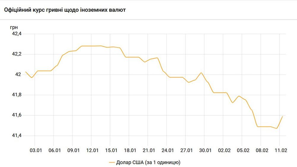 Изменение курса доллара с начала года / источник: НБУ