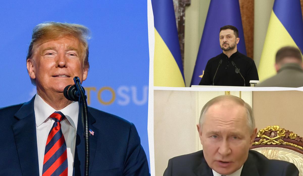 Трамп, як і раніше, вважає Зеленського перешкодою для закінчення війни / колаж УНІАН, фото ua.depositphotos.com, УНІАН, скріншот