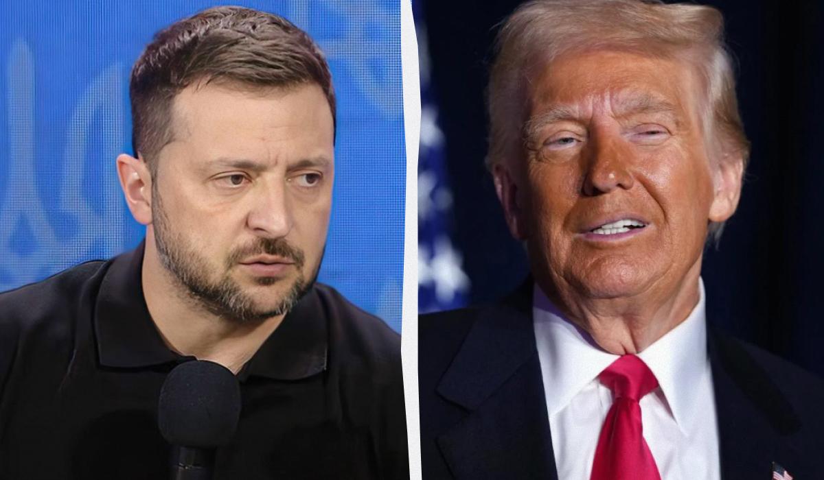 У Трампа вважають, що Зеленський має виїхати / колаж УНІАН, скріншот, фото GettyImages