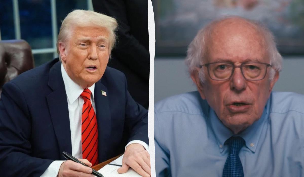 Сандерс назвал ложью последние заявления Трампа по Украине / Коллаж УНИАН, фото GettyImages, скриншот