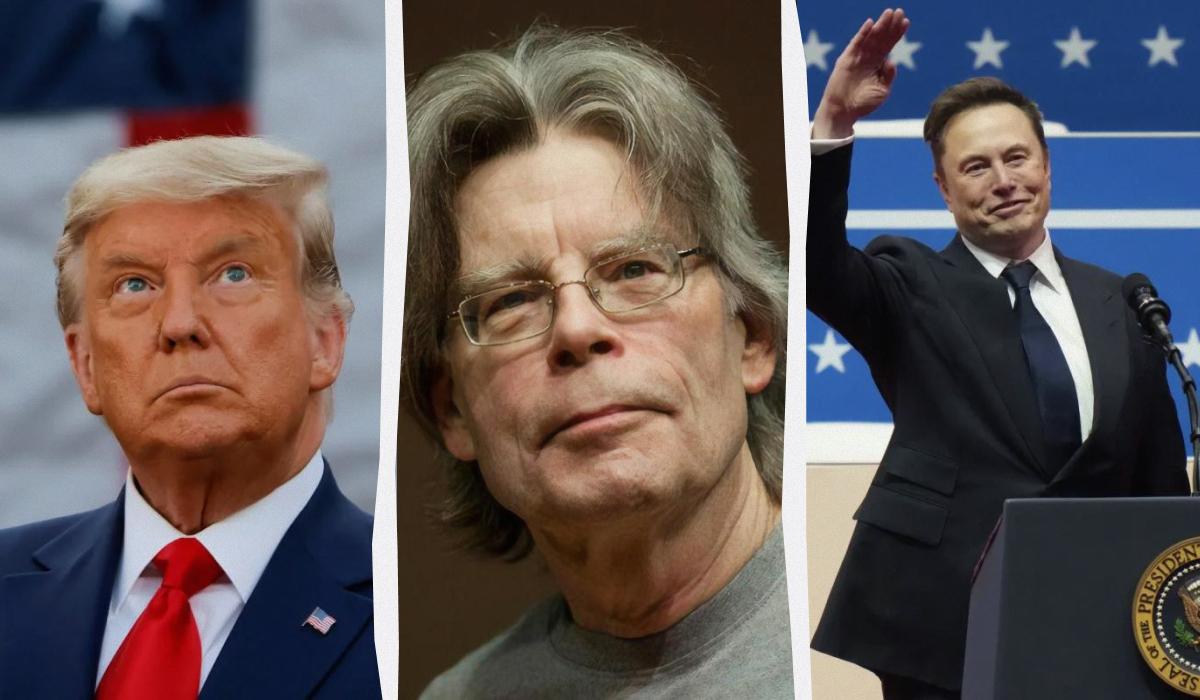 Стивен Кинг раскритиковал Дональда Трампа на фоне его антиукраинских высказываний / коллаж УНИАН, фото REUTERS, скриншот X, Getty Images Стивен Кинг раскритиковал Дональда Трампа на фоне его антиукраинских высказываний / коллаж УНИАН, фото REUTERS, скриншот X, Getty Images