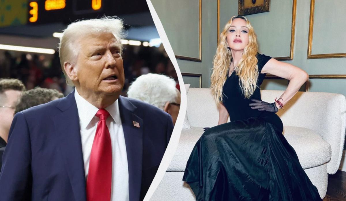 Мадонна наголосила: навіть якщо заява Трампа була жартом, то їй зовсім не смішно / колаж УНІАН, фото Getty Images, скріншот Instagram Мадонна наголосила: навіть якщо заява Трампа була жартом, то їй зовсім не смішно / колаж УНІАН, фото Getty Images, скріншот Instagram