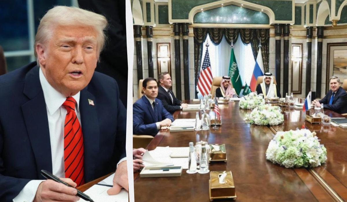 Трамп повторил свое заявление, что Россия хочет заключить сделку / коллаж УНИАН, фото Getty Images Трамп повторил свое заявление, что Россия хочет заключить сделку / коллаж УНИАН, фото Getty Images