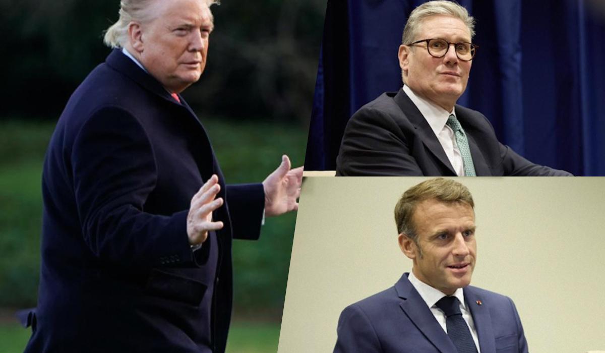 Трамп разразился критикой в адрес Макрона и Стармера / коллаж УНИАН Трамп разразился критикой в адрес Макрона и Стармера / коллаж УНИАН