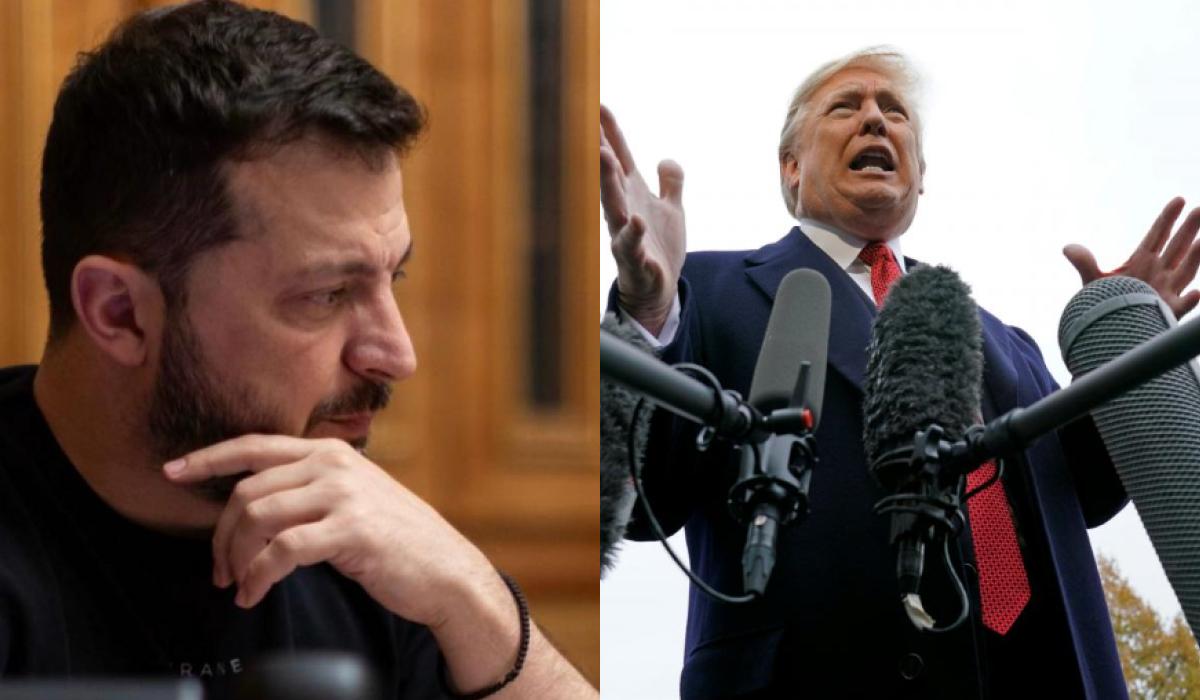 Трамп тисне на Зеленського через угоду щодо копалин / колаж УНІАН, фото ОПУ, REUTERS Трамп тисне на Зеленського через угоду щодо копалин / колаж УНІАН, фото ОПУ, REUTERS